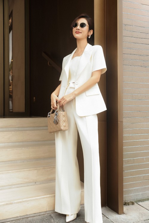 Sixdo Cream Tuytsi Loose Pants